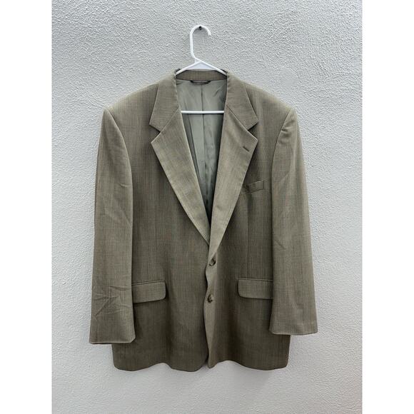 Unbranded Mens Suit Coat Size 46R Brown Single Breasted 2 Button Up - Picture 1 of 15